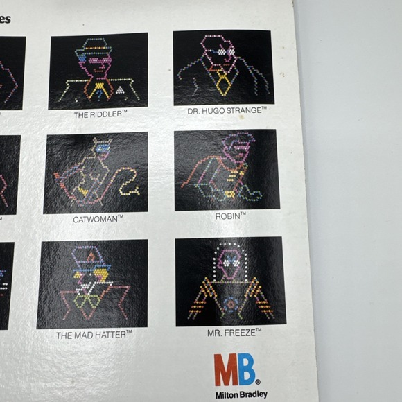 Vintage Batman Lite Brite REFILLS Milton Bradley DC‎ Comics Complete Unused 1992 - Picture 6 of 8